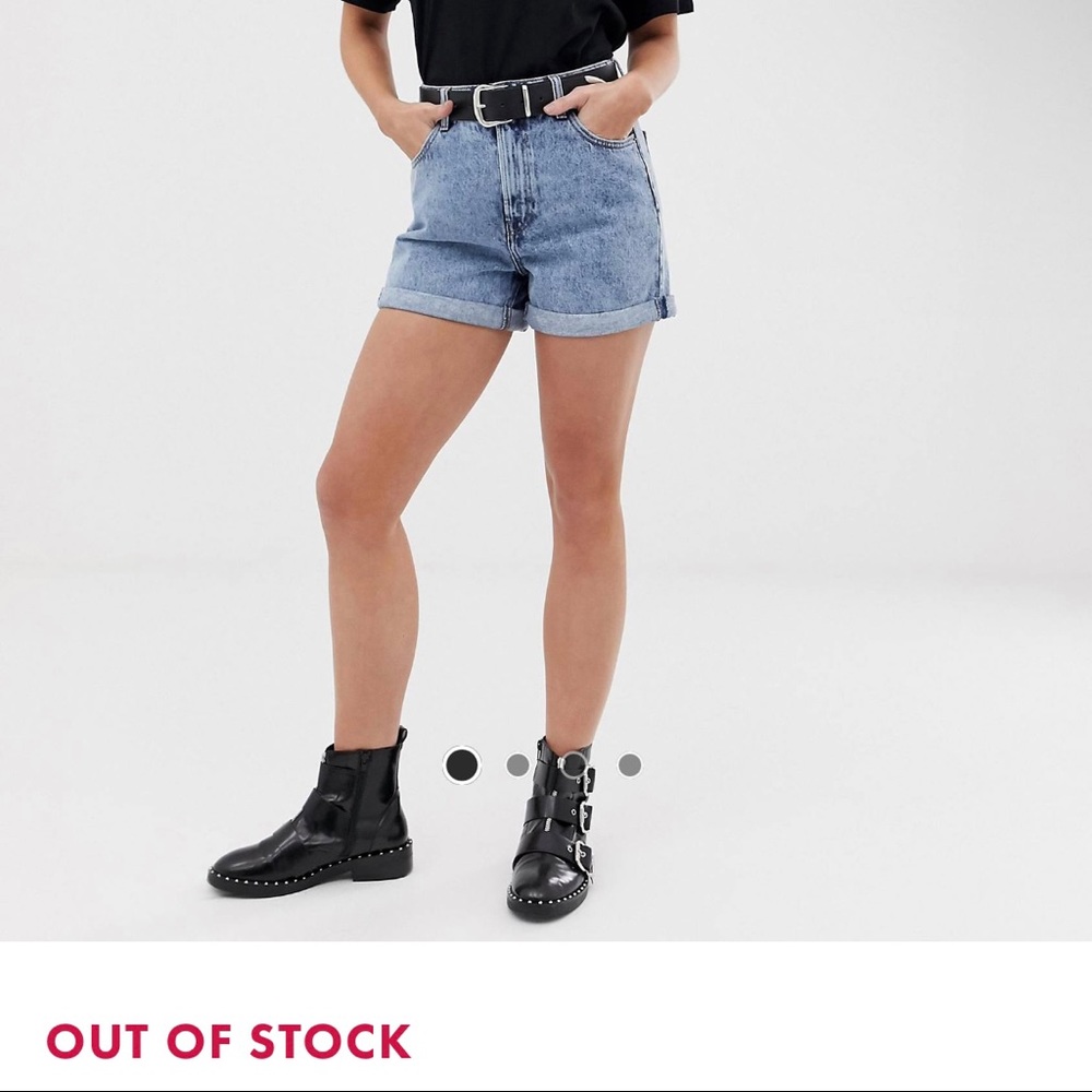 ASOS Bershka Mom Jean Shorts